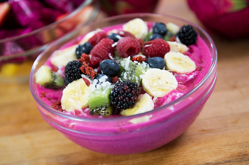 Local Dragon Fruit (Pitaya) Bowl